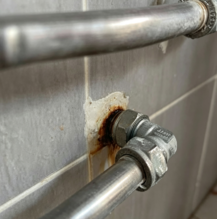 Corroded Metal Water Pipe Removal Service