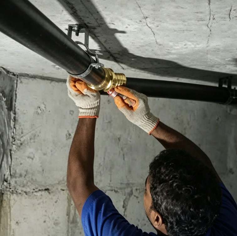 Wall-Embedded Old Water Pipe Removal Servic
